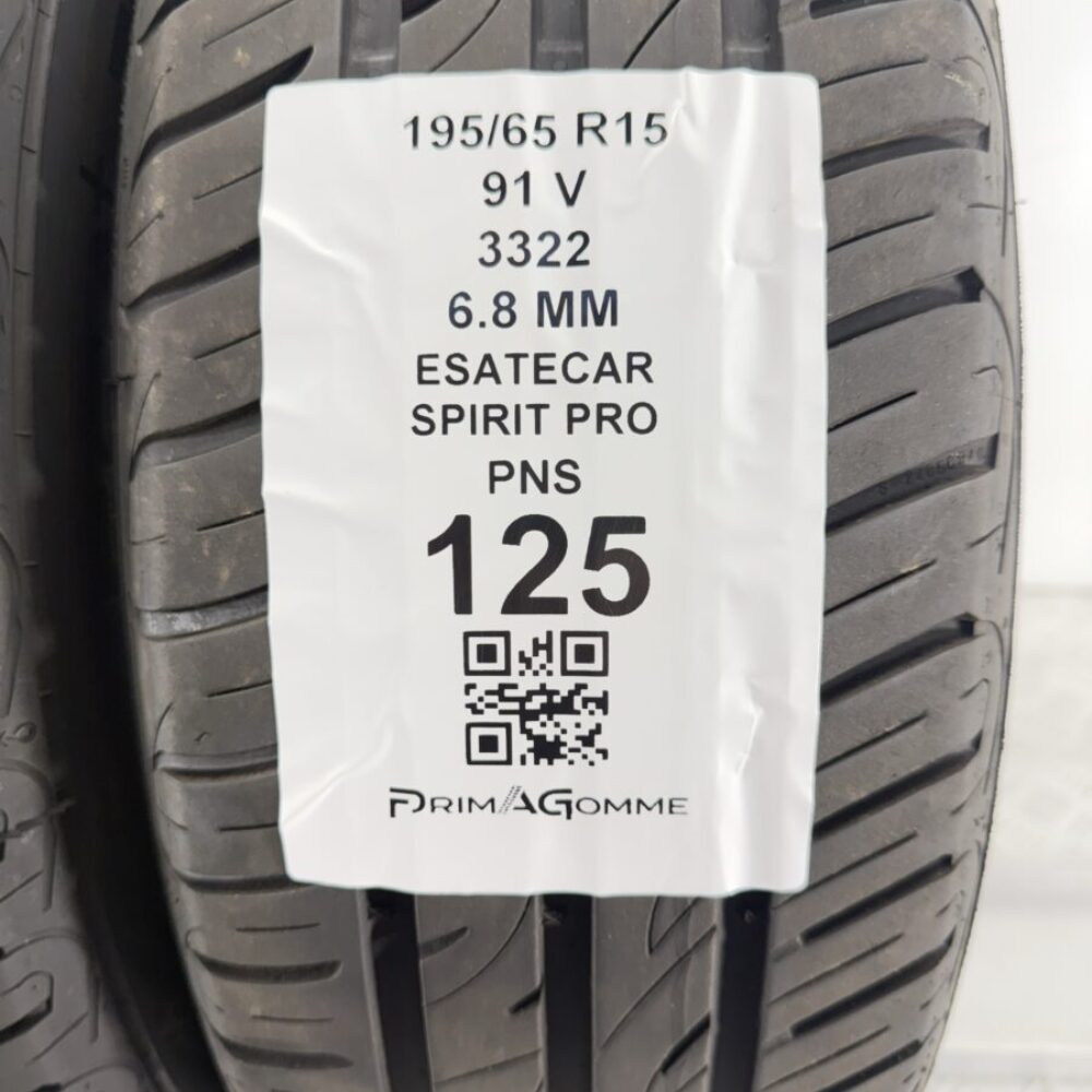 Gomme Usate 195 65 R15 91V Esatecar Spirit Pro 6.8mm Estive | Gomme Usate | PrimaGomme.it Gomme Usate 195 65 R15 91V Esatecar Spirit Pro 6.8mm Estive - immagine 3