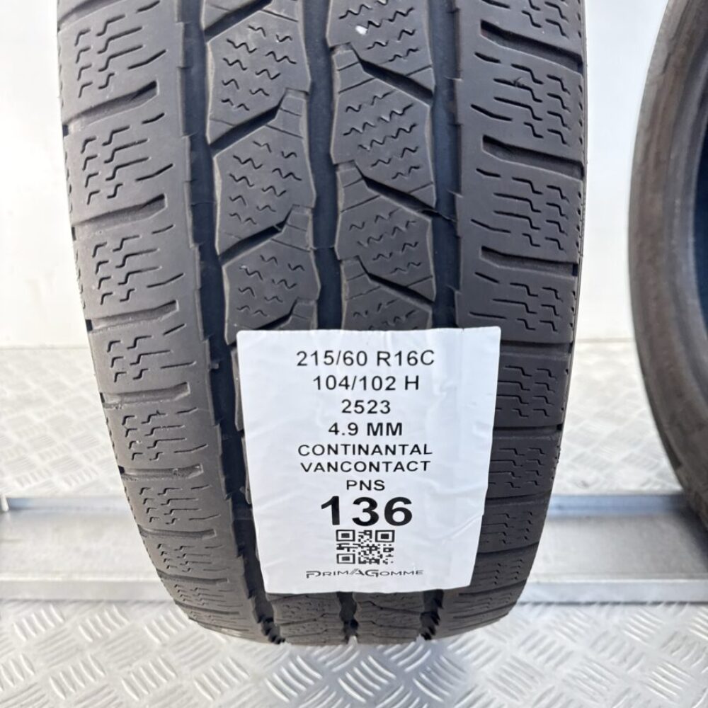 Pneumatici Usati 215 60 R16C 104 102H Continental VanContact 71% Invernali | Gomme Usate | PrimaGomme.it Pneumatici Usati 215 60 R16C 104 102H Continental VanContact 71% Invernali - immagine 3