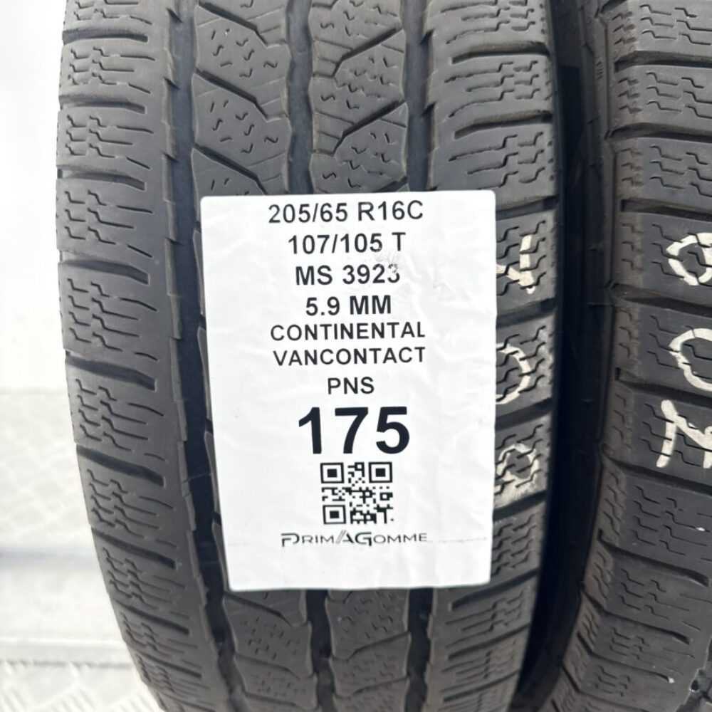 Pneumatici Usati 205 65 R16C 107 105 T Continental Vancontact 80% Invernali | Gomme Usate | PrimaGomme.it Pneumatici Usati 205 65 R16C 107 105 T Continental Vancontact 80% Invernali - immagine 3