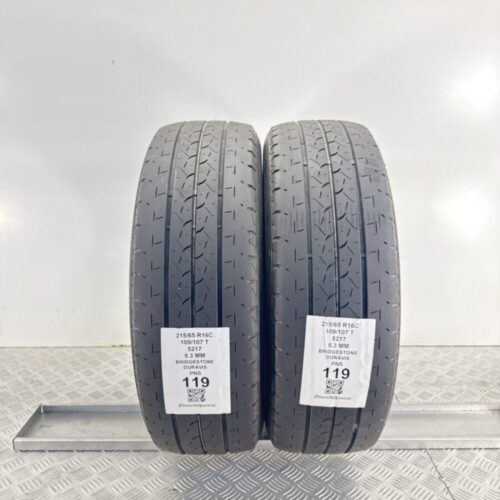 Pneumatici Usati 215 65 R16C 109 107T Bridgestone Duravis 76% Estive