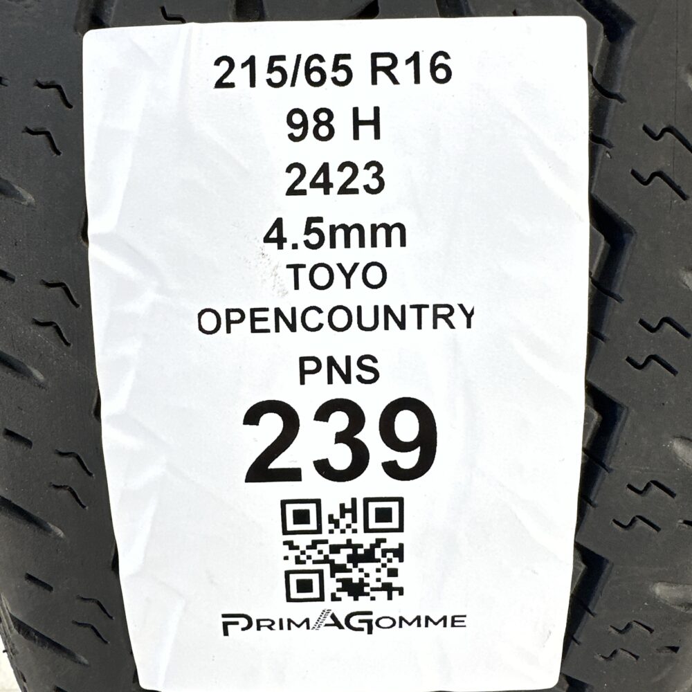 Pneumatici Usati 215 65 R16 98H Toyo OpenCountry Estive | Gomme Usate | PrimaGomme.it Pneumatici Usati 215 65 R16 98H Toyo OpenCountry Estive - immagine 3