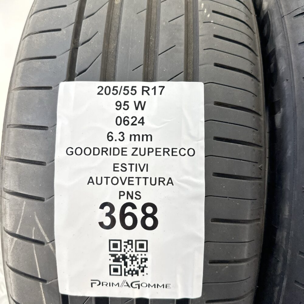 Pneumatici Usati 205 55 R17 95W Goodride Zupereco 92% Estive | Gomme Usate | PrimaGomme.it Pneumatici Usati 205 55 R17 95W Goodride Zupereco 92% Estive - immagine 3