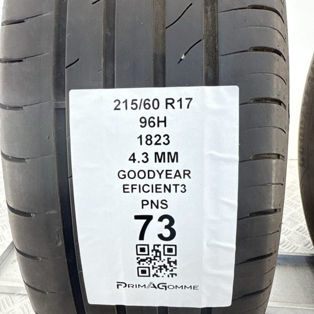 Gomme Usate 215 60 R17 96H Goodyear Efficient3 Estive | Gomme Usate | PrimaGomme.it Gomme Usate 215 60 R17 96H Goodyear Efficient3 Estive - immagine 3