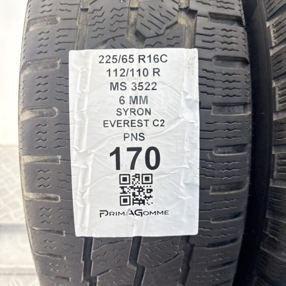 Gomme Usate 225 65 R16C 112 110R Syron Everest C2 6mm Invernali | Gomme Usate | PrimaGomme.it Gomme Usate 225 65 R16C 112 110R Syron Everest C2 6mm Invernali - immagine 5