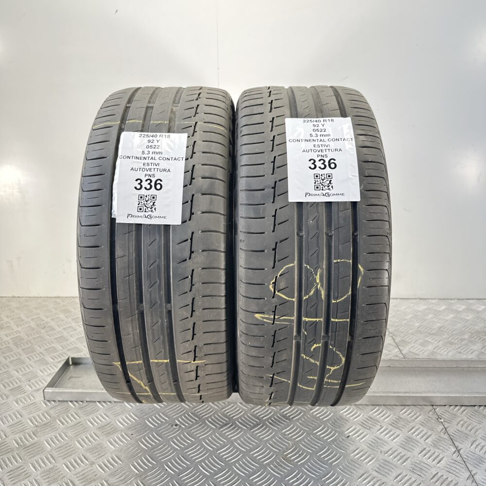 Pneumatici Usati 225 40 R18 92Y Continental Contact 76% Estive | Gomme Usate | PrimaGomme.it Pneumatici Usati 225 40 R18 92Y Continental Contact 76% Estive
