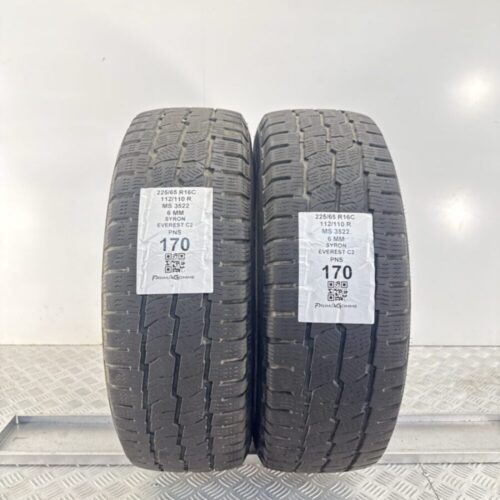 Gomme Usate 225 65 R16C 112 110R Syron Everest C2 6mm Invernali
