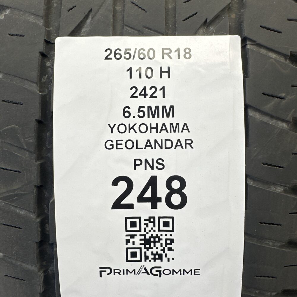 Pneumatici Usati 265 60 R18 110H Yokohama Geolandar 94% Estive | Gomme Usate | PrimaGomme.it Pneumatici Usati 265 60 R18 110H Yokohama Geolandar 94% Estive - immagine 3