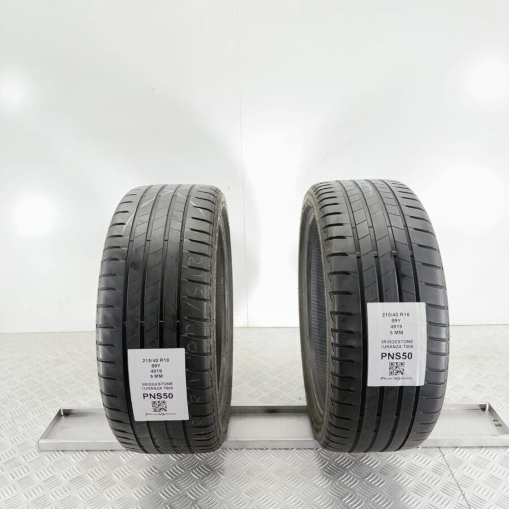 Gomme Usate 215 40 R18 89Y Bridgestone Turanza T005 5mm Estive | Gomme Usate | PrimaGomme.it Gomme Usate 215 40 R18 89Y Bridgestone Turanza T005 5mm Estive