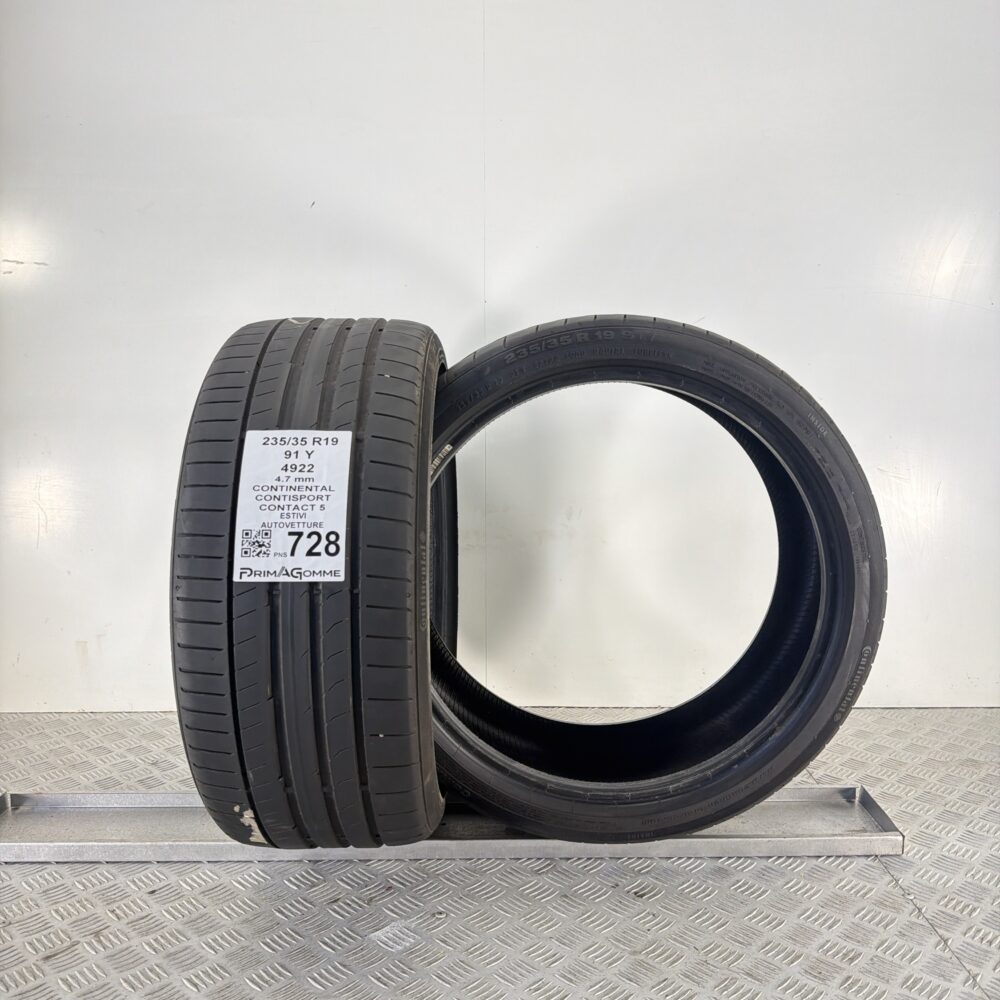 Pneumatici Usati 235 35 R19 91Y Continental ContiSportContact 5 Estive | Gomme Usate | PrimaGomme.it Pneumatici Usati 235 35 R19 91Y Continental ContiSportContact 5 Estive - immagine 4