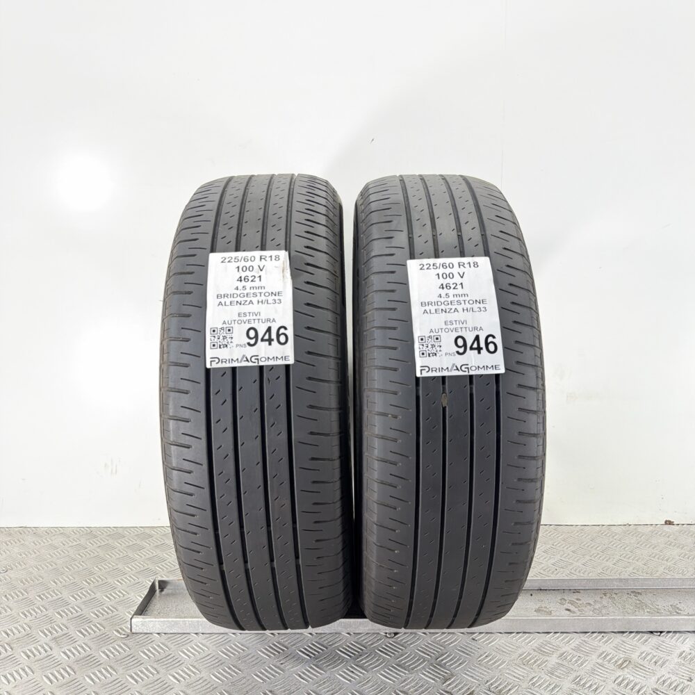 Pneumatici Usati 225 60 R18 100V Bridgestone Alenza H/L33 Estive | Gomme Usate | PrimaGomme.it Pneumatici Usati 225 60 R18 100V Bridgestone Alenza H/L33 Estive