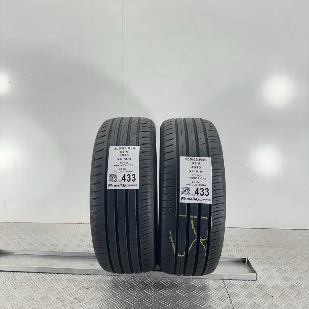 Pneumatici Usati 205 55 R16 91V Toyo Proxes CF2 97% Estive | Gomme Usate | PrimaGomme.it Pneumatici Usati 205 55 R16 91V Toyo Proxes CF2 97% Estive