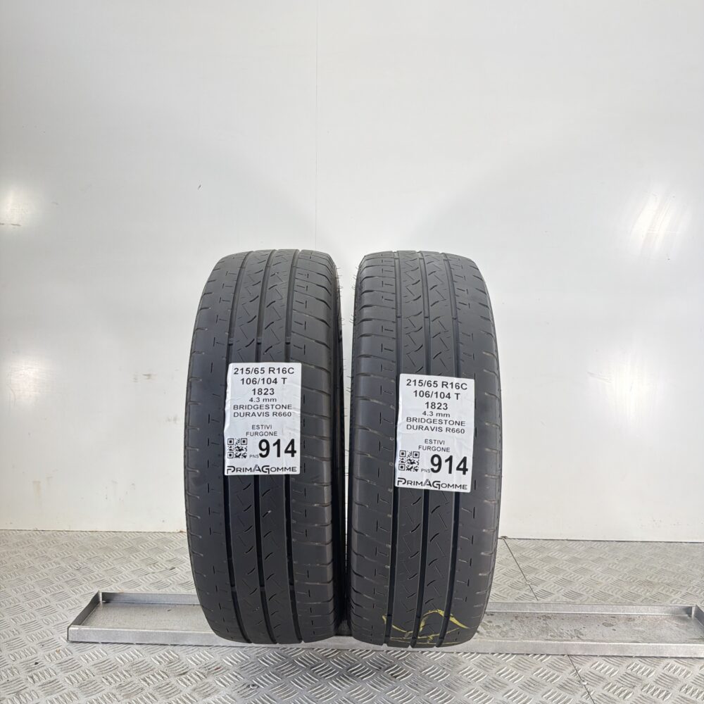 Gomme Usate 215 65 R16C 106 104T Bridgestone Duravis R660 Estive | Gomme Usate | PrimaGomme.it Gomme Usate 215 65 R16C 106 104T Bridgestone Duravis R660 Estive - immagine 5