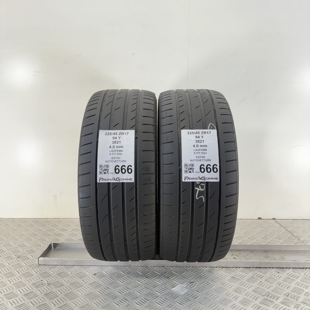 Pneumatici Usati 225 45 R17 94Y Laufenn S Fit EQ+ Estive | Gomme Usate | PrimaGomme.it Pneumatici Usati 225 45 R17 94Y Laufenn S Fit EQ+ Estive