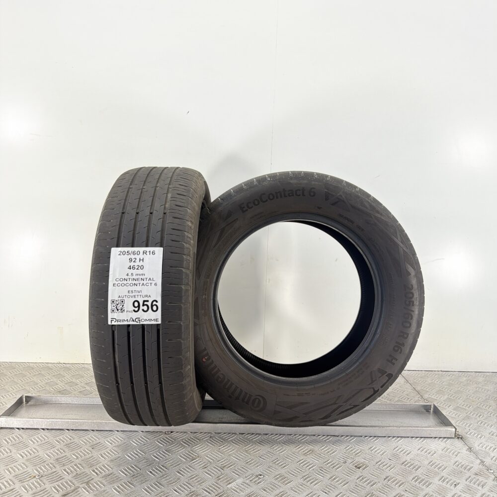 Pneumatici Usati 205 60 R16 92H Continental Ecocontact 6 Estive | Gomme Usate | PrimaGomme.it Pneumatici Usati 205 60 R16 92H Continental Ecocontact 6 Estive - immagine 4
