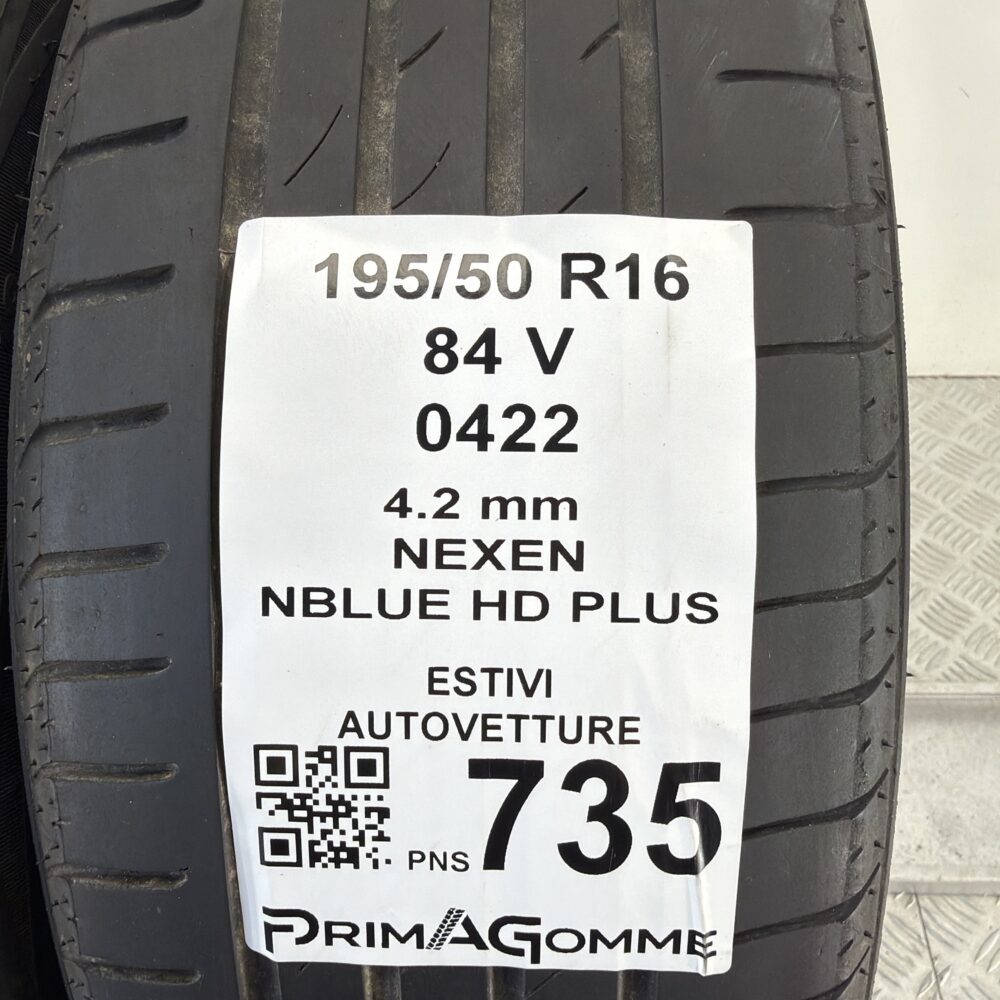 Pneumatici Usati 195 50 R16 84V Nexen Nblue HD Plus Estive | Gomme Usate | PrimaGomme.it Pneumatici Usati 195 50 R16 84V Nexen Nblue HD Plus Estive - immagine 3