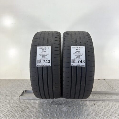Pneumatici Usati 225 40 R18 92Y Bridgestone Turanza T005 71% Estive