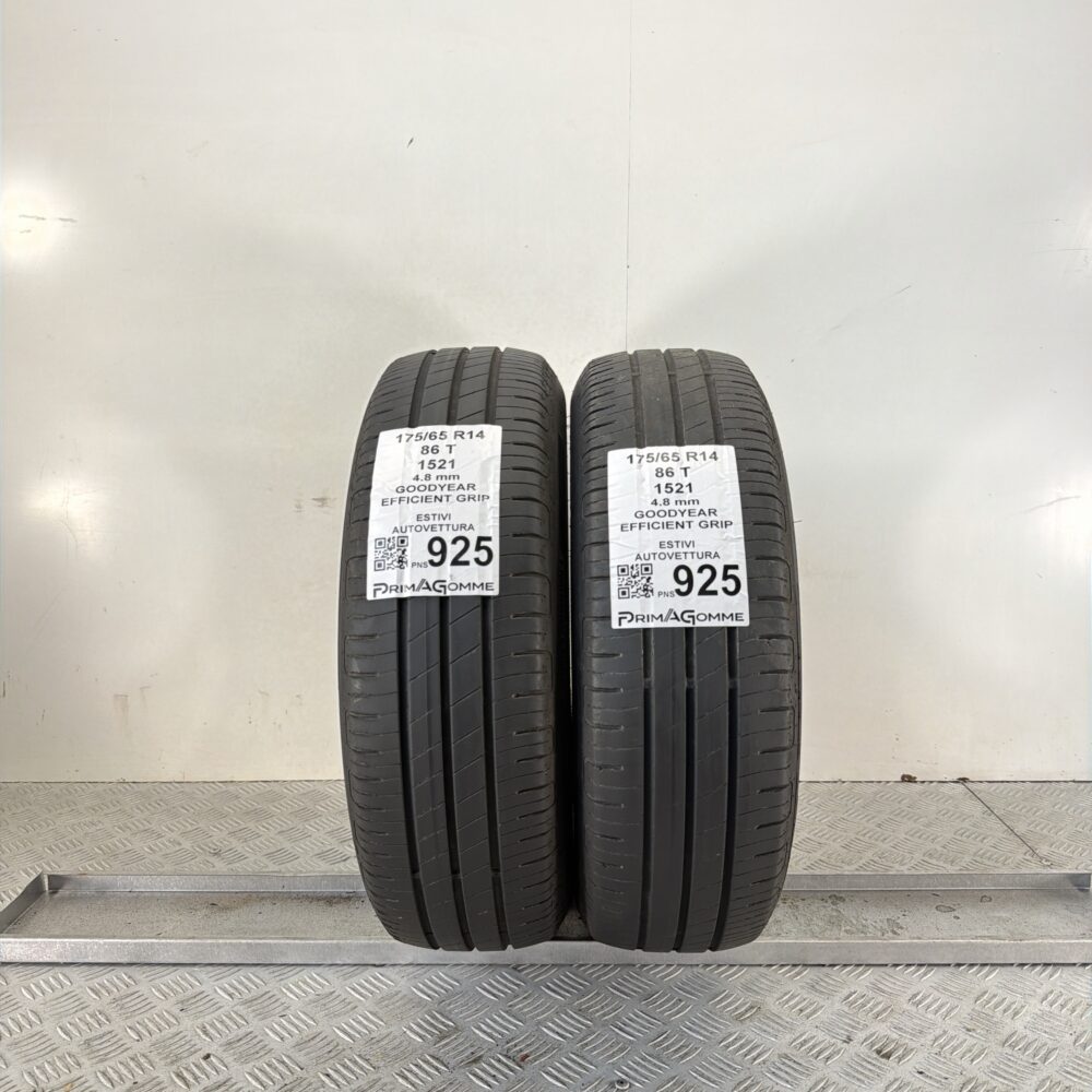 Pneumatici Usati 175 65 R14 86T Goodyear Efficient Grip Estive | Gomme Usate | PrimaGomme.it Pneumatici Usati 175 65 R14 86T Goodyear Efficient Grip Estive