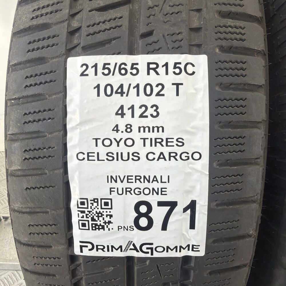 Gomme Usate 215 65 R15C 104 102T Toyo Tires Celsius Cargo Invernali | Gomme Usate | PrimaGomme.it Gomme Usate 215 65 R15C 104 102T Toyo Tires Celsius Cargo Invernali - immagine 5