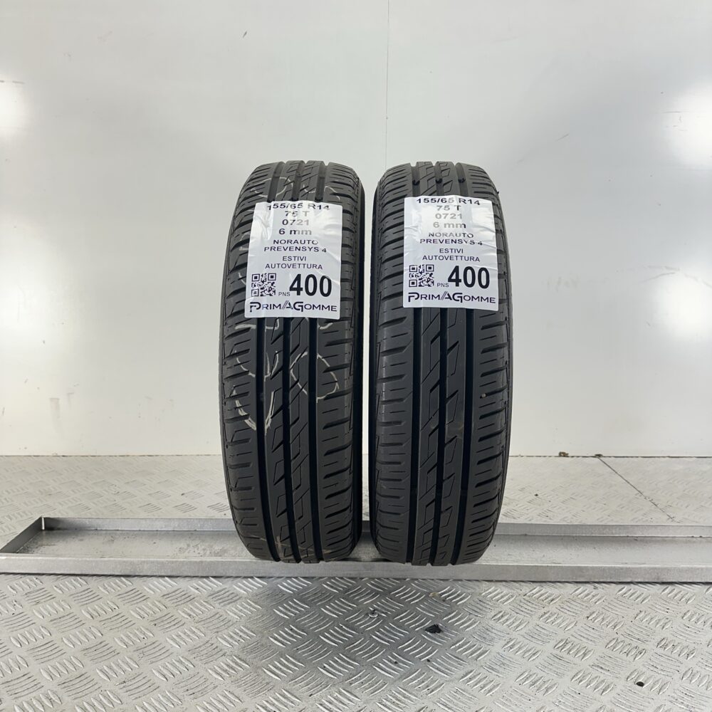 Pneumatici Usati 155 65 R14 75T Norauto Prevensys 4 86% Estive | Gomme Usate | PrimaGomme.it Pneumatici Usati 155 65 R14 75T Norauto Prevensys 4 86% Estive