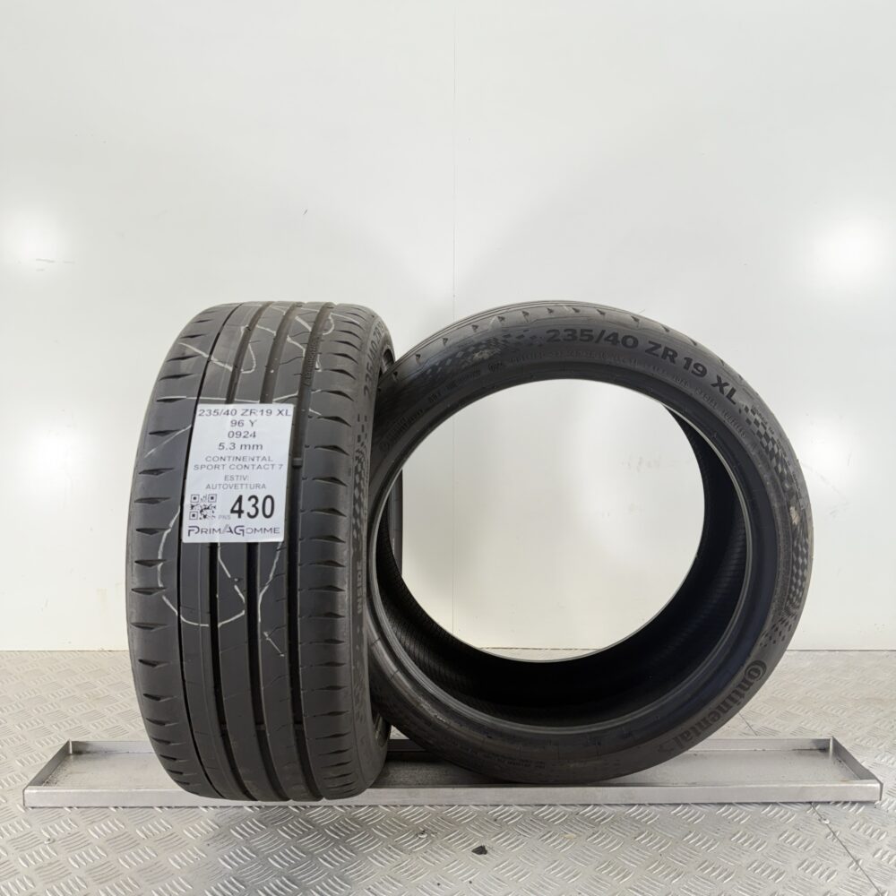 Pneumatici Usati 235 40 ZR19 XL 96Y Continental Sport Contact 7 78% Estive | Gomme Usate | PrimaGomme.it Pneumatici Usati 235 40 ZR19 XL 96Y Continental Sport Contact 7 78% Estive - immagine 4