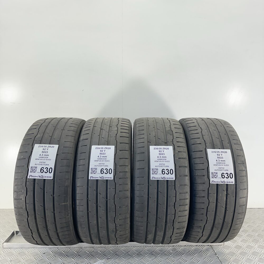 Pneumatici Usati 235 35 ZR20 92Y Hankook Ventus S1 Evo3 Estive | Gomme Usate | PrimaGomme.it Pneumatici Usati 235 35 ZR20 92Y Hankook Ventus S1 Evo3 Estive