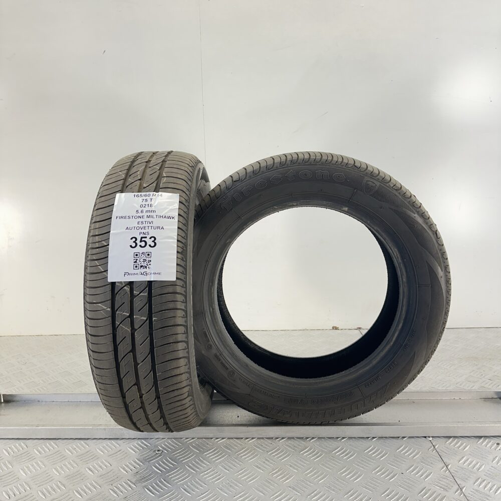 Pneumatici Usati 165 60 R14 75T Firestone Multihawk 82% Estive | Gomme Usate | PrimaGomme.it Pneumatici Usati 165 60 R14 75T Firestone Multihawk 82% Estive - immagine 4