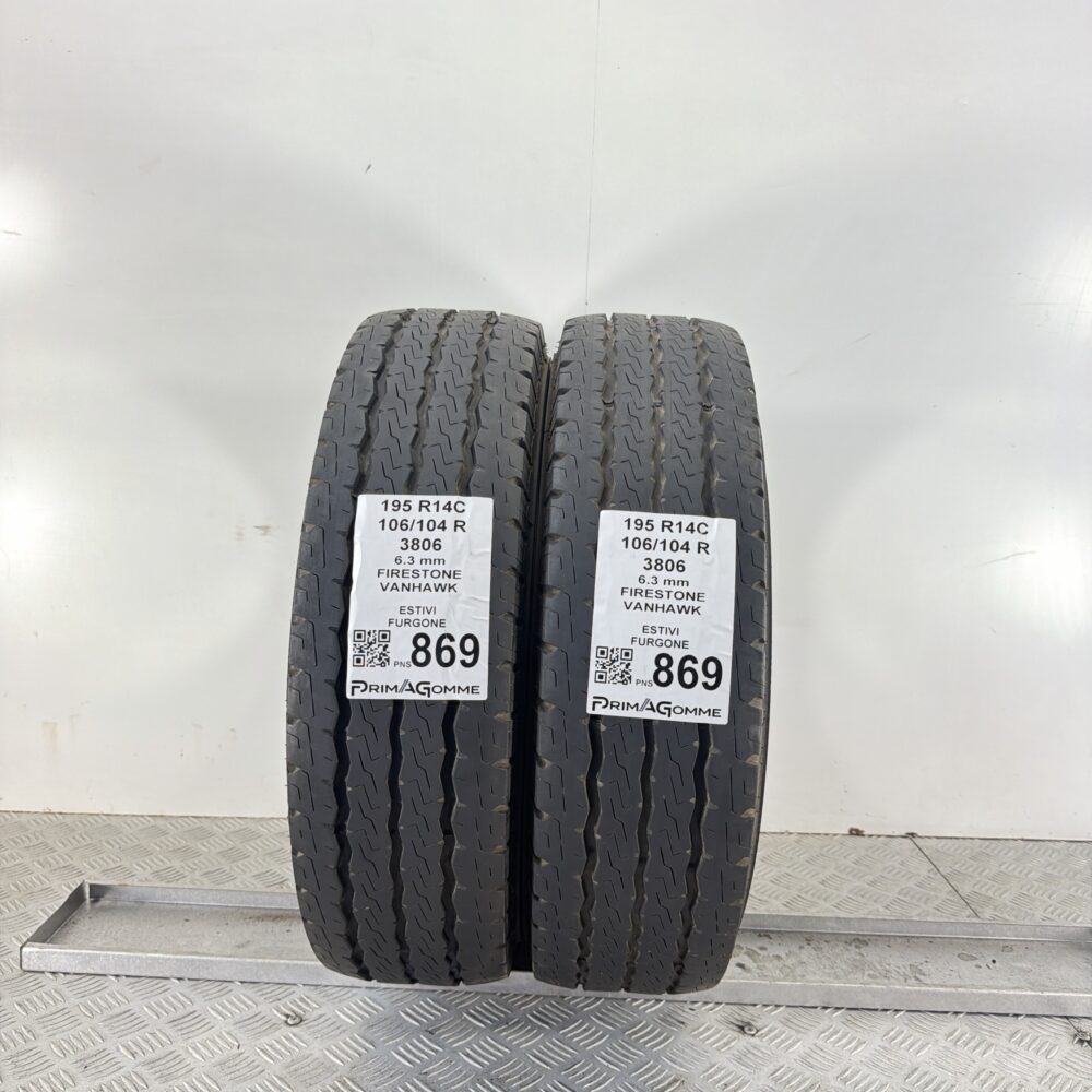 Gomme Usate 195 R14C 106 104R Firestone Vanhawk 88% Estive | Gomme Usate | PrimaGomme.it Gomme Usate 195 R14C 106 104R Firestone Vanhawk 88% Estive