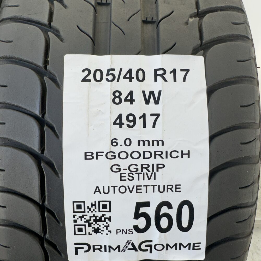 Pneumatici Usati 205 40 R17 84W BFGoodrich G-Grip 86% Estive | Gomme Usate | PrimaGomme.it Pneumatici Usati 205 40 R17 84W BFGoodrich G-Grip 86% Estive - immagine 3