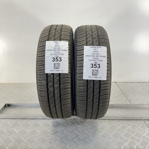 Pneumatici Usati 165 60 R14 75T Firestone Multihawk 82% Estive