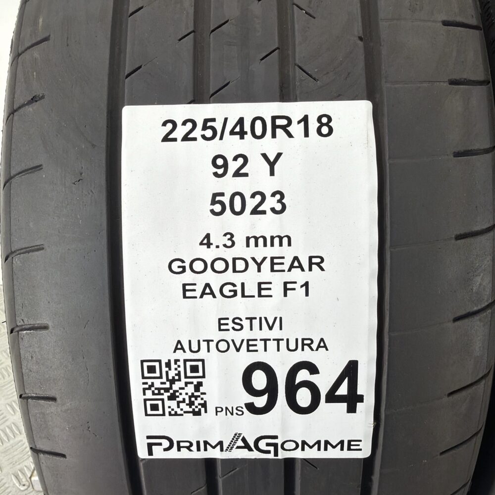 Pneumatici Usati 225 40 R18 92Y Goodyear Eagle F1 Estive | Gomme Usate | PrimaGomme.it Pneumatici Usati 225 40 R18 92Y Goodyear Eagle F1 Estive - immagine 3