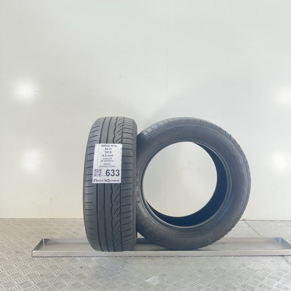 Pneumatici Usati 185 60 R15 84H Dunlop SP Sport01 Estive | Gomme Usate | PrimaGomme.it Pneumatici Usati 185 60 R15 84H Dunlop SP Sport01 Estive - immagine 4