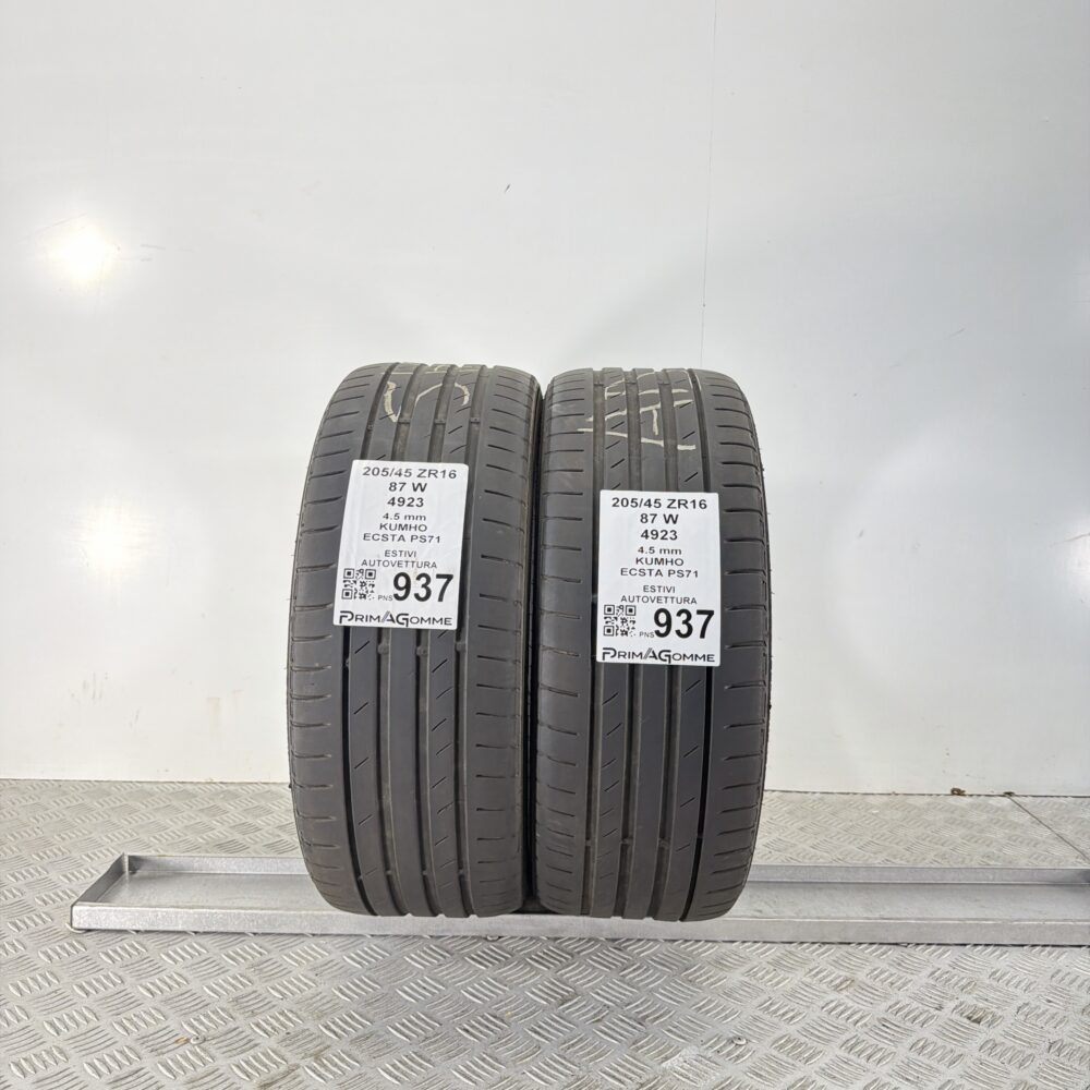 Pneumatici Usati 205 45 ZR16 87W Kumho Ecsta PS71 Estive | Gomme Usate | PrimaGomme.it Pneumatici Usati 205 45 ZR16 87W Kumho Ecsta PS71 Estive