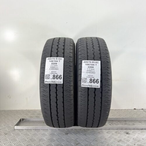 Pneumatici Usati 205 70 R15C 106 104T Pirelli Chrono 91% Estive