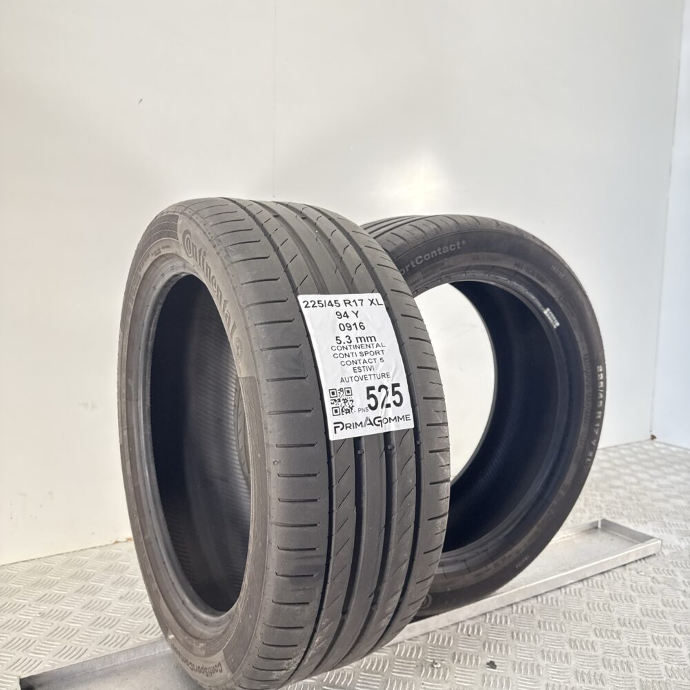 Pneumatici Usati 225 45 R17 XL 94Y Continental Conti Sport Contact 5 76% Estive | Gomme Usate | PrimaGomme.it Pneumatici Usati 225 45 R17 XL 94Y Continental Conti Sport Contact 5 76% Estive - immagine 4