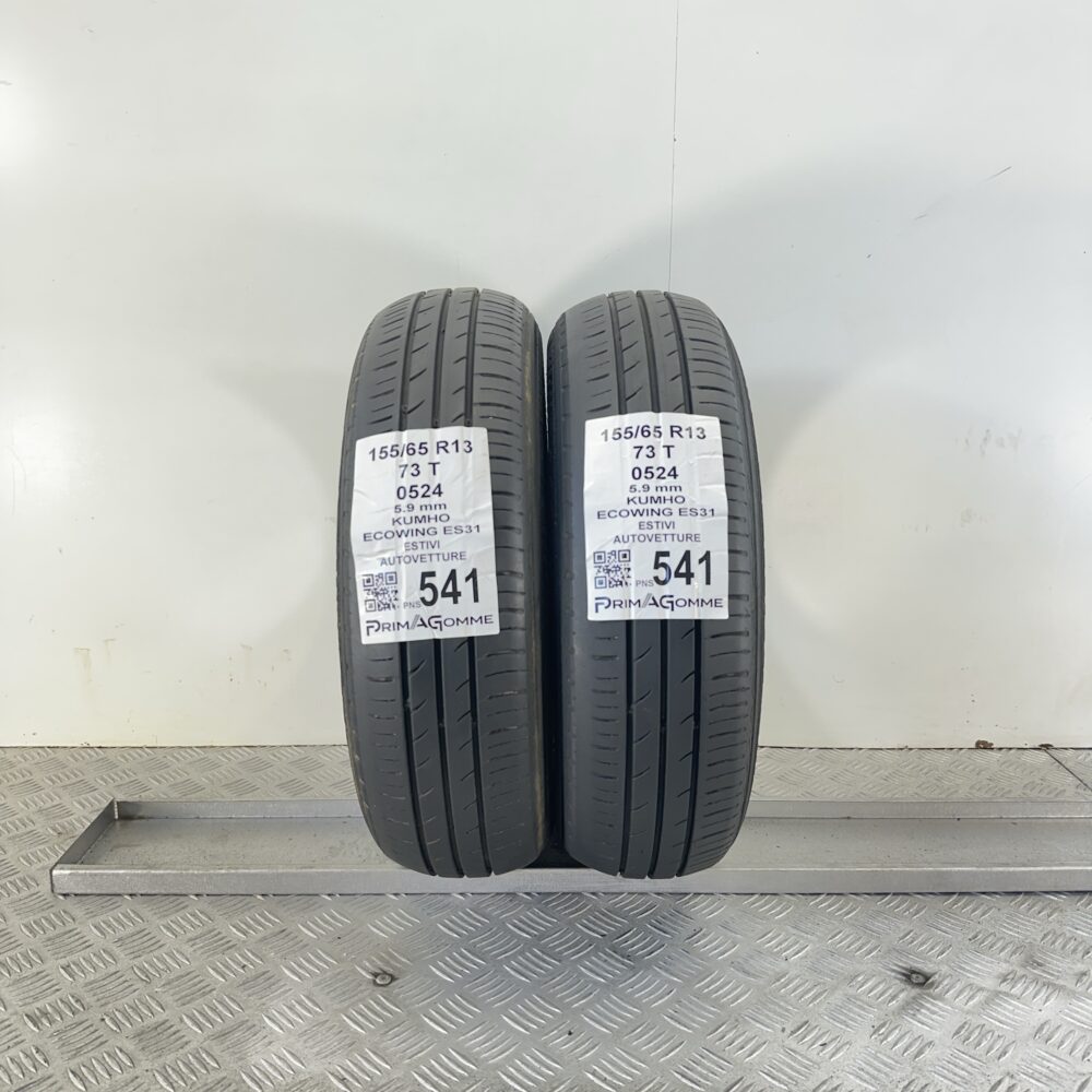 Pneumatici Usati 155 65 R13 73T Kumho Ecowing ES31 84% Estive | Gomme Usate | PrimaGomme.it Pneumatici Usati 155 65 R13 73T Kumho Ecowing ES31 84% Estive