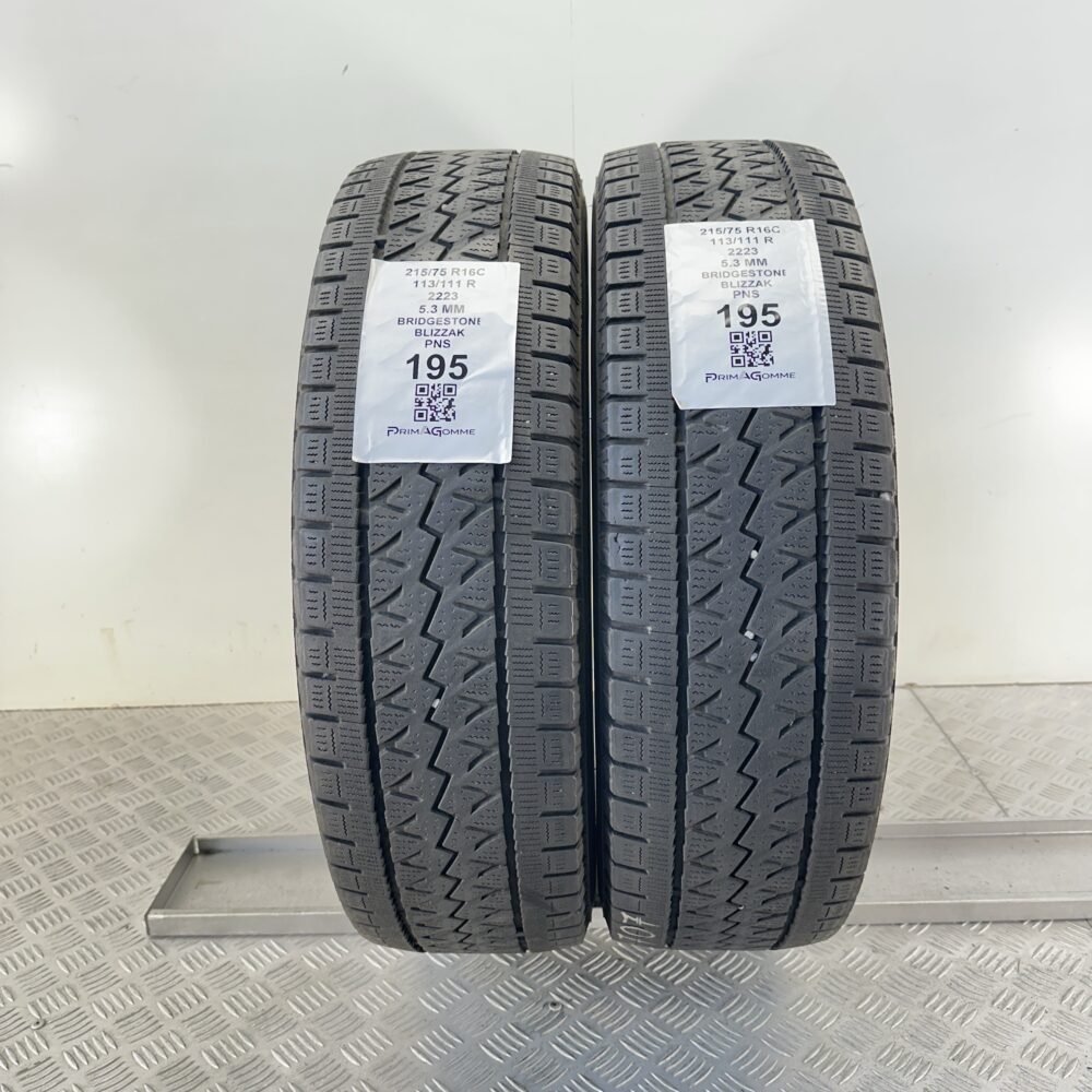 Pneumatici Usati 215 75 R16C 113/111R Bridgestone Blizzak 76% Invernali | Gomme Usate | PrimaGomme.it Pneumatici Usati 215 75 R16C 113/111R Bridgestone Blizzak 76% Invernali