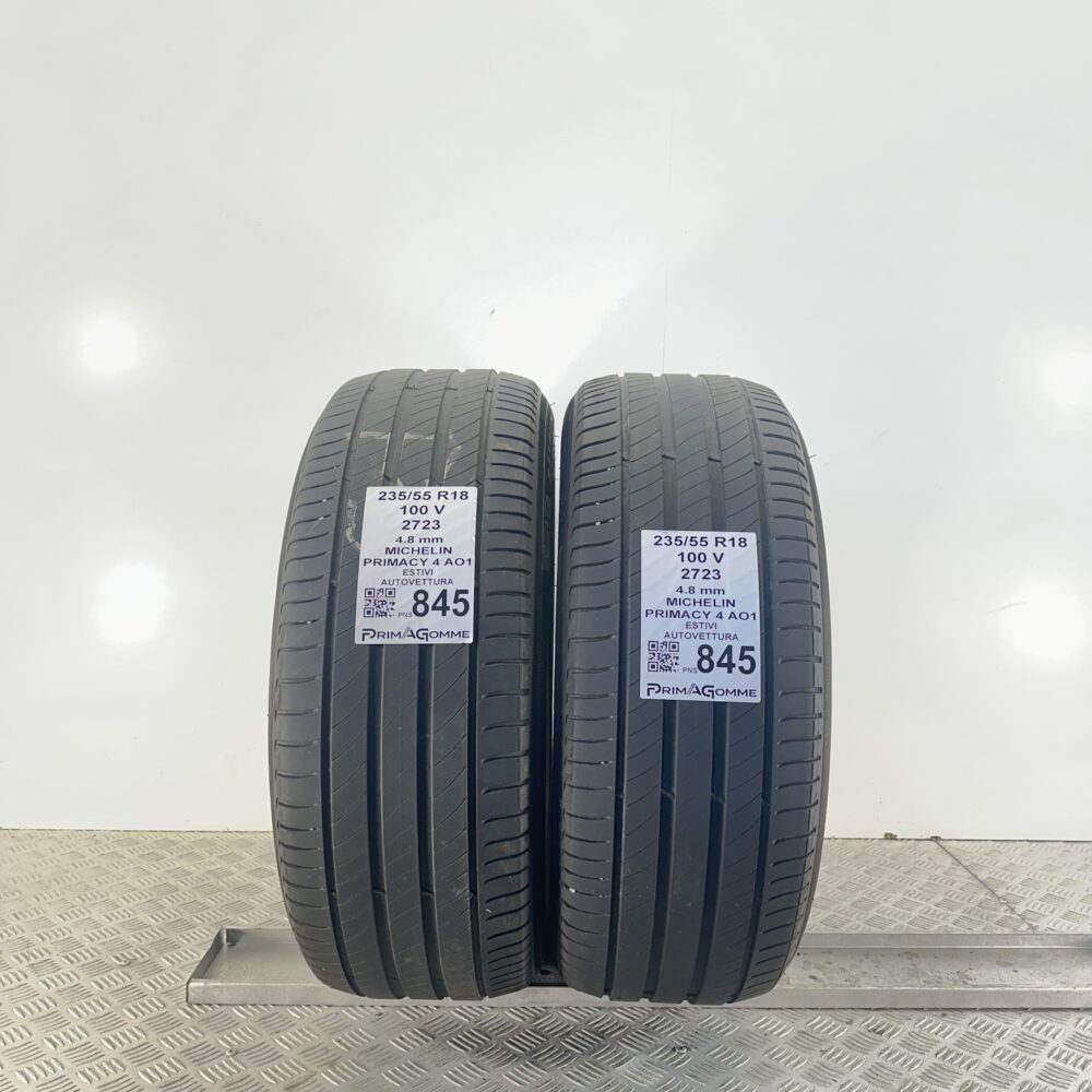 Pneumatici Usati 235 55 R18 100V Michelin Primacy 4 AO1 Estive | Gomme Usate | PrimaGomme.it Pneumatici Usati 235 55 R18 100V Michelin Primacy 4 AO1 Estive