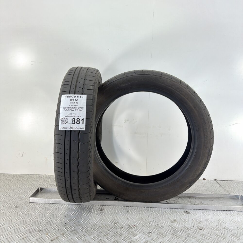 Gomme Usate 155 70 R19 84Q Bridgestone Ecopia EP500 Estive | Gomme Usate | PrimaGomme.it Gomme Usate 155 70 R19 84Q Bridgestone Ecopia EP500 Estive - immagine 4