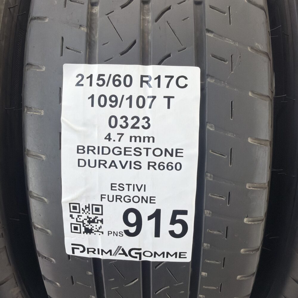 Gomme Usate 215 60 R17C 109 107T Bridgestone Duravis R660 Estive | Gomme Usate | PrimaGomme.it Gomme Usate 215 60 R17C 109 107T Bridgestone Duravis R660 Estive - immagine 3