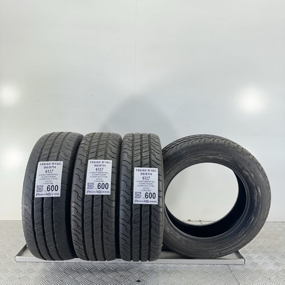 Pneumatici Usati 195 60 R16C 99H Continental ContiVan Contact100 99% Estive | Gomme Usate | PrimaGomme.it Pneumatici Usati 195 60 R16C 99H Continental ContiVan Contact100 99% Estive - immagine 5