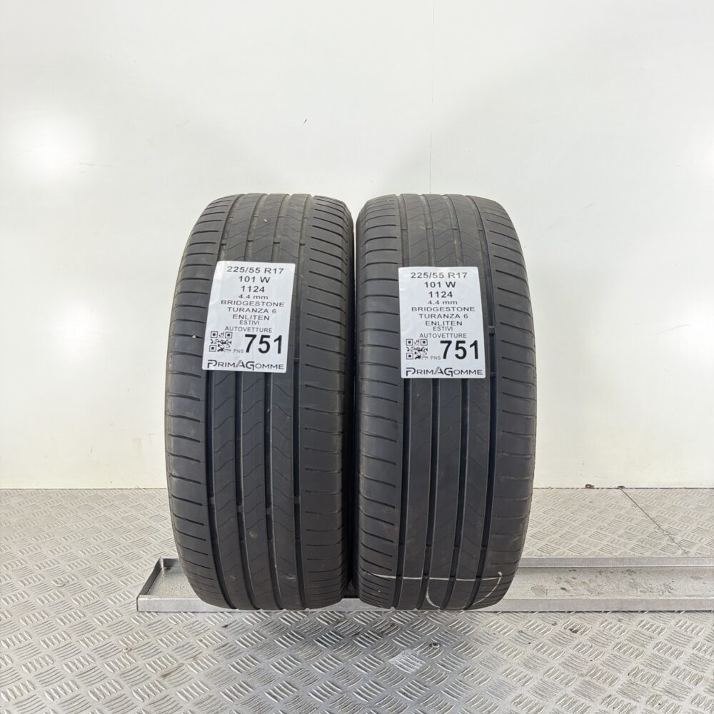 Pneumatici Usati 225 55 R17 101W Bridgestone Turanza 6 Estive | Gomme Usate | PrimaGomme.it Pneumatici Usati 225 55 R17 101W Bridgestone Turanza 6 Estive