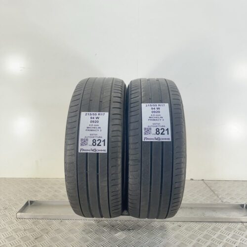 Pneumatici Usati 215 55 R17 94W Michelin Primacy 3 Estive