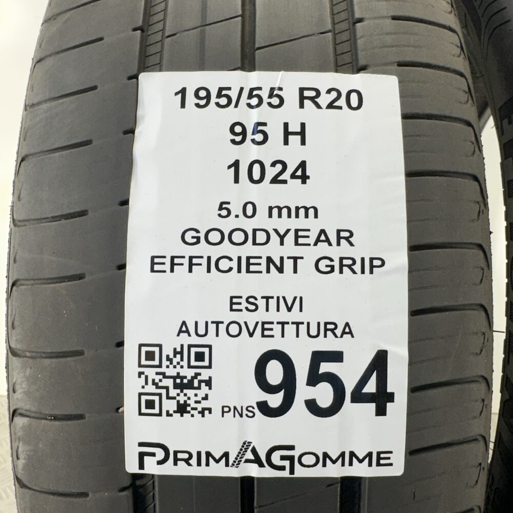 Pneumatici Usati 195 55 R20 95H Goodyear Efficient Grip 71% Estive | Gomme Usate | PrimaGomme.it Pneumatici Usati 195 55 R20 95H Goodyear Efficient Grip 71% Estive - immagine 3