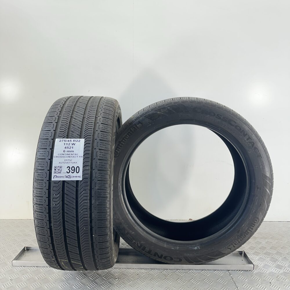 Pneumatici Usati 275 45 R22 112W Continental CrossContact RX 85% Estive | Gomme Usate | PrimaGomme.it Pneumatici Usati 275 45 R22 112W Continental CrossContact RX 85% Estive - immagine 4