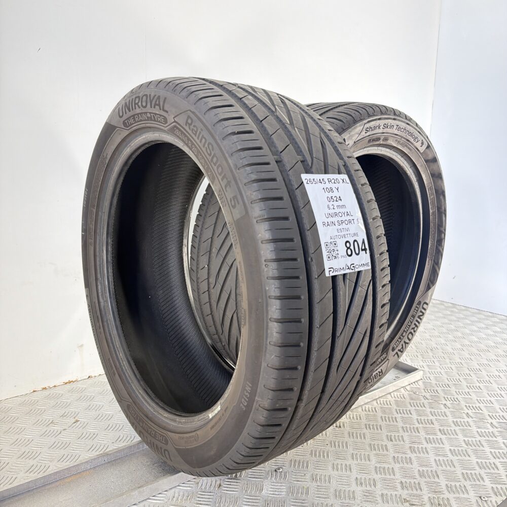 Pneumatici Usati 265 45 R20 XL 108Y Uniroyal Rain Sport 5 89% Estive | Gomme Usate | PrimaGomme.it Pneumatici Usati 265 45 R20 XL 108Y Uniroyal Rain Sport 5 89% Estive - immagine 4