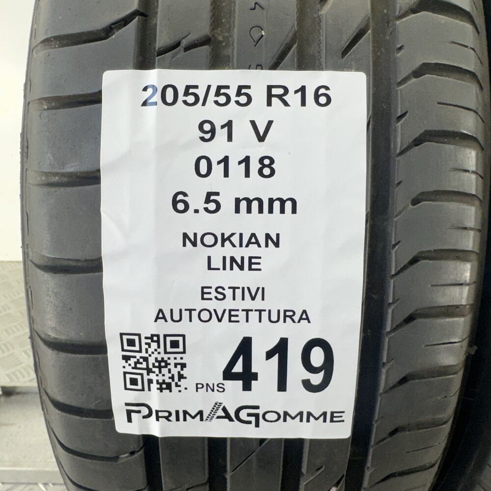 Pneumatici Usati 205 55 R16 91V Nokian Line 93% Estive | Gomme Usate | PrimaGomme.it Pneumatici Usati 205 55 R16 91V Nokian Line 93% Estive - immagine 3