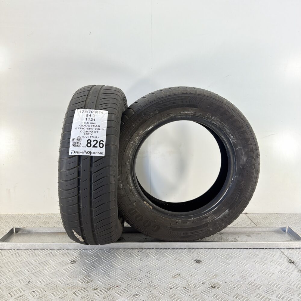 Pneumatici Usati 175 70 R14 84T Goodyear EfficientGrip Compact 78% Estive | Gomme Usate | PrimaGomme.it Pneumatici Usati 175 70 R14 84T Goodyear EfficientGrip Compact 78% Estive - immagine 4