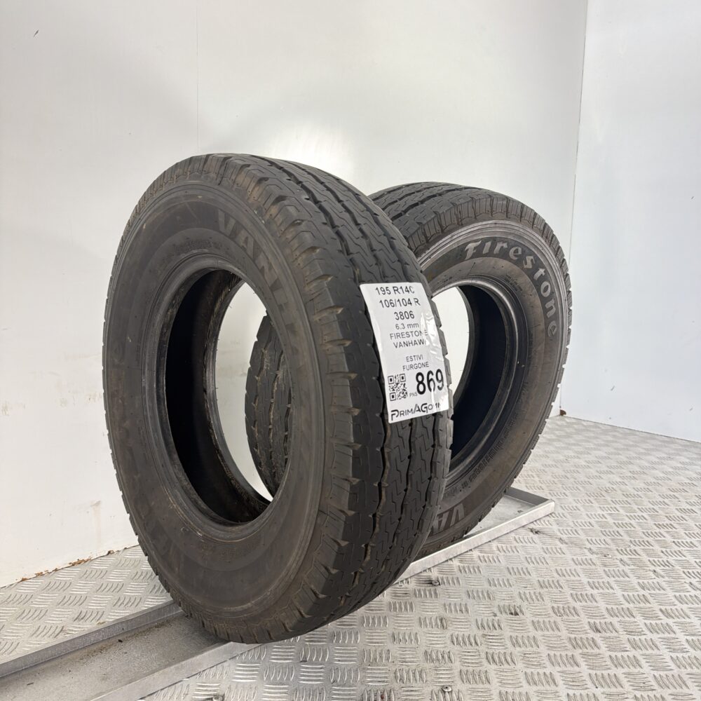 Gomme Usate 195 R14C 106 104R Firestone Vanhawk 88% Estive | Gomme Usate | PrimaGomme.it Gomme Usate 195 R14C 106 104R Firestone Vanhawk 88% Estive - immagine 2