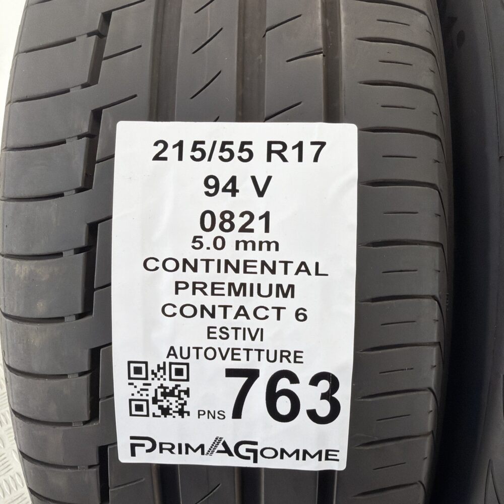 Pneumatici Usati 215 55 R17 94V Continental Premium Contact 6 71% Estive | Gomme Usate | PrimaGomme.it Pneumatici Usati 215 55 R17 94V Continental Premium Contact 6 71% Estive - immagine 3