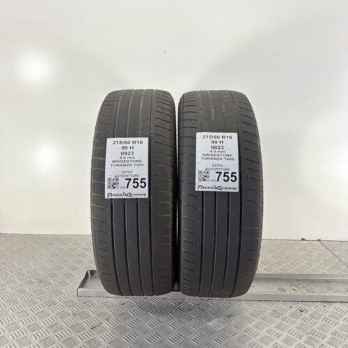 Pneumatici Usati 215 60 R16 99H Bridgestone Turanza T005 Estive